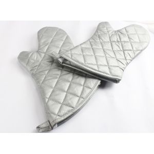 Buy cheap Durable  Silver Oven Mitts Firm Grip Non Disposable Flexible Material from wholesalers