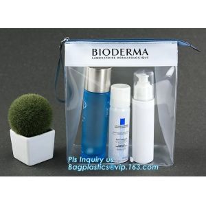 Buy cheap frosted PVC slider zipper bag plastic bag with zipper resealable pvc slider zip poly bag, cosmetic bag with slider zippe from wholesalers