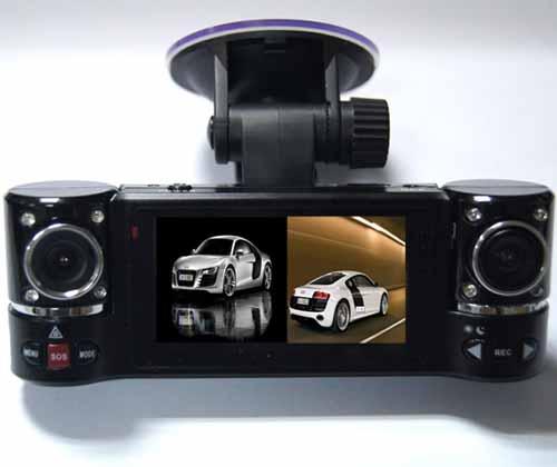 Buy cheap F600STK Dual Lens Dash Camera Car DVR Black Box H.264 SOS 30fp 5M 2M CMOS 2.7" TFT Screen from wholesalers