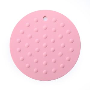 China Round Thick Silicone Heat Resistance Silicone Placemat Hot Pads on sale