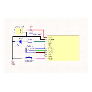 KCX_BT_EMITTER GFSK Transceiver Bluetooth Audio Transmitter Module