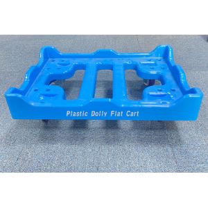 Logistics Stackable Moving Crates Plastic Container Dolly Cart