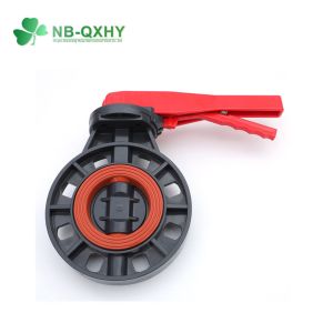 Customization Industrial Valve Plastic UPVC Butterfly Valve with Fluorinated