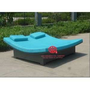 Buy cheap Guangdong rattan furniture factory/garden chaise lounger from wholesalers