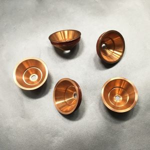 Buy cheap Copper Kjellberg Plasma Consumables Swirl Gas Cap W4140 ISO9001 Certification from wholesalers