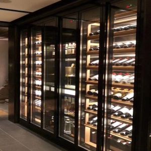 Buy cheap Customized Stainless Steel Metal Wine Cabinet Vertical Wine Holder from wholesalers