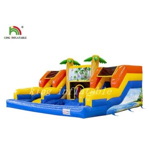 Waterproof PVC Inflatable Water Slide With Pool / Bouncer Combo Playground