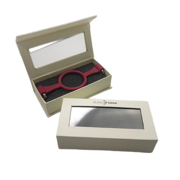 Magnetic Holographic Effect Blush Packaging Lash Box with Window Custom Logo