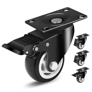 Buy cheap Double Ball Bearing Workbench Casters  With Swivel Caster Zinc Plated Efficiency from wholesalers