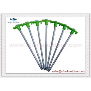 Buy cheap High quality Hard Ground Tent Peg stakes with plastic stopper from wholesalers
