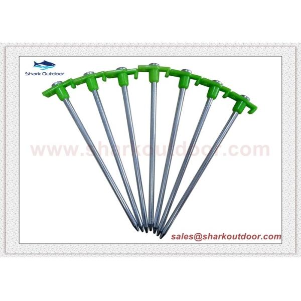 Quality High quality Hard Ground Tent Peg stakes with plastic stopper for sale