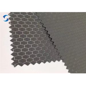 Buy cheap Luggage Polyester Honey Comb Jacquard Fabric 250D PU Coated Waterproof from wholesalers
