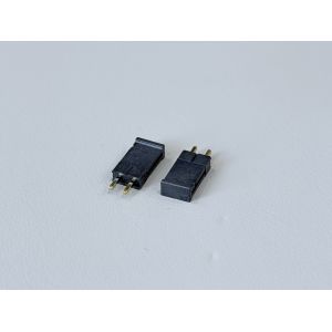 Buy cheap 2.54mm Pitch Single-Row Pin Header Connector 1×2, Vertical Through-Hole PCB Electronic Signal Terminal Connector with Gold Flash from wholesalers