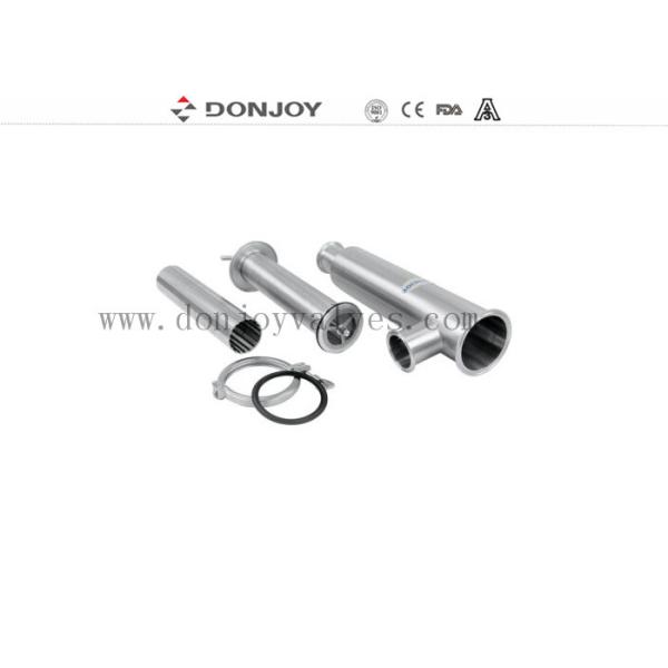 Quality 304 Sanitary Cylindric Angle Tank Pipeline Filter For Food & Beverage Industry for sale