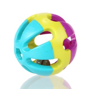 Buy cheap Vibrant Three-Color Pet Bell Ball - Eco-Friendly Plastic Toy for Cats and Dogs - Interactive Sound Play from wholesalers
