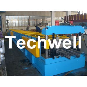 Buy cheap PLC Controlling System 0.8 - 1.2 mm 4KW Floor Deck Roll Forming Machine from wholesalers
