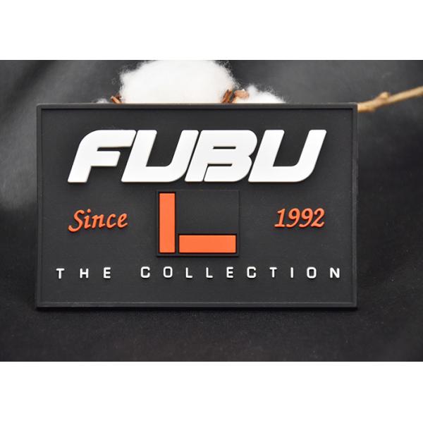 Quality Embossed 3D PVC Patches , Garment And Bags Custom Rubber Patches for sale