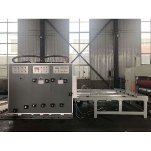 Buy cheap Semi Automatic 1800mm Flexo Printer Slotter Die Cutter Chain Feeding from wholesalers