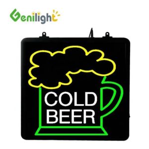 FULL COLOR Indoor Acrylic Custom Led Beer Neon Sign With Animation Display