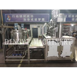 Buy cheap Continuous Operating Vacuum Homogenizer Cream Mixer , Small Scale Homogenizer from wholesalers