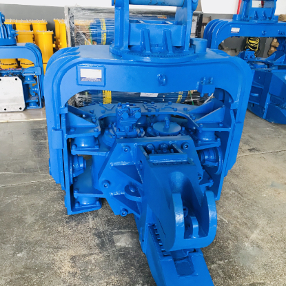 Quality Blue Photovoltaic Pile Driver - Hydraulic Motor & High-Configuration Core Components for sale