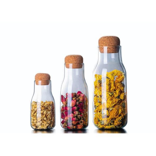 Buy cheap Clear Heat Resistant Empty Glass Jars 150-600ml Capacity Customized Logo from wholesalers