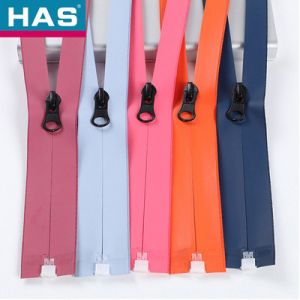 Durable Waterproof Zippers Pink Blue Watertight Zipper Smooth Style