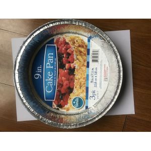 Buy cheap Silver Color Aluminum Foil Pans 7 Inch Round Foil Take Out Pan Custom Thickness from wholesalers