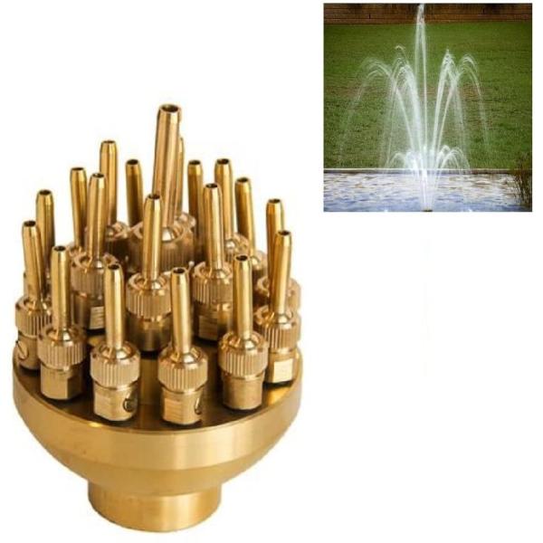 Quality Architectural 3D model Brass Adjustable Fountain Nozzles for sale