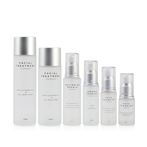 Buy cheap SGS 4oz Frosted Glass Lotion Bottle Containers Flat Shoulder With Spray Pump from wholesalers