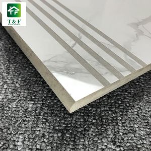 Porcelain Carrara White Tiles High Glossy Full Body Material