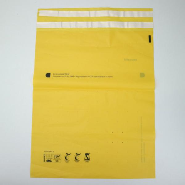 Quality Self Sealing Adhesive Strip Poly Mailer Bags 100% Composable Environmentally-friendly Packaging for sale