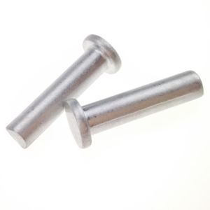 Buy cheap Plain Finish Aluminum Flat Head Rivets Solid Grade 6061 Fastener from wholesalers