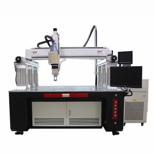 Metal Automatic Flatbed Fiber Continuous Welding Machine Water Cooling 1000W