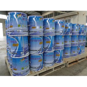 25kg/Barrel Iron Red Thixotropic Polyurethane Waterproofing Coating For Vertical