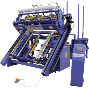 Buy cheap automatic stringer pallet assemble machine euro sawdust blocks pallet nailing machine EURO wood pallet nailing machine from wholesalers