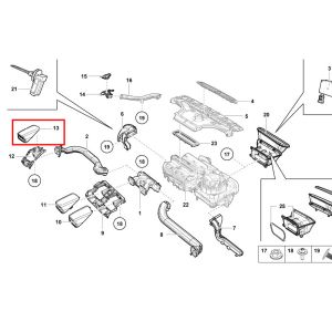 Buy cheap For Lamborghini Huracan 580/610 Dashboard Air Conditioning Vents (Single Paddle) OEM 4T0819706 4T0819705 from wholesalers