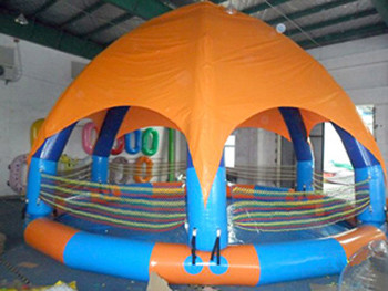 Buy cheap Family Size Kids Inflatable Pools With Tent Cover from wholesalers