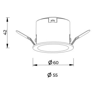 Buy cheap 6W10W20W fixed downlight mini spotlight lens anti-glare recessed downlight from wholesalers