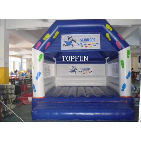 Buy cheap Sliver Commercial Funny Inflatable Jumping Castle CE Approval from wholesalers