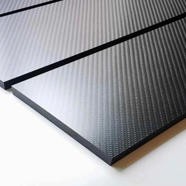 Quality High Hardness Board Material Twill Carbon Fiber Plate Sheet With Bright Glossy Surface for sale