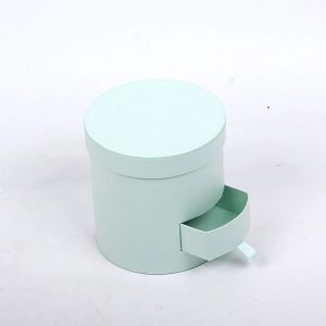 Buy cheap Round cardboard box popular kraft paper flower box with drawer from wholesalers
