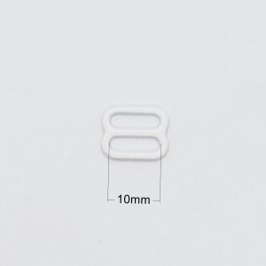 Buy cheap 10mm Customized White Plastic Bra Strap Slides And Rings from wholesalers