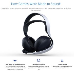 Original So-ny Pulse Wireless Headphone With Dual Noise Cancelling Microphones