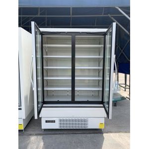 Multideck Double Glass Door Freezer With Bright Vertical LED