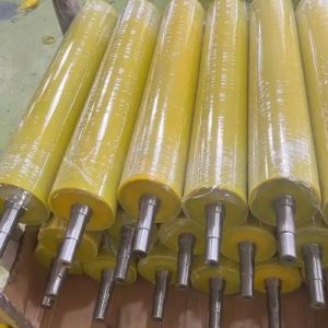 Buy cheap Durable Silicon Rubber Coated Rubber Roller for Coating Industry with 13000mm Maximum Face Length and 3000m/min Maximum Speed from wholesalers