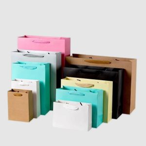 Buy cheap Lightweight Paper Packaging Bag Custom Retail Paper Bags from wholesalers