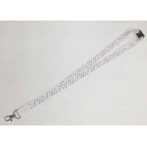 Buy cheap 20MM White Custom Dye Sublimaion Lanyards For Exhibition Show from wholesalers