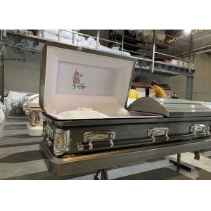 Buy cheap Stylish Metal Burial Case With Decorable Surface Durable And Customizable from wholesalers