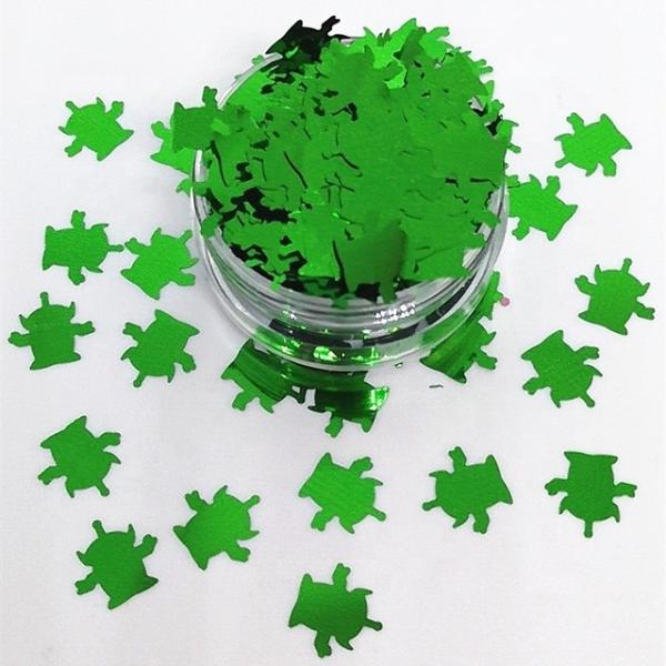 Buy cheap 10mm Plastic Snow Tree Star Powder Christmas Decor Green Aliens Saucer Man Glitter DIY Decorations with Metal Paper Bag from wholesalers
